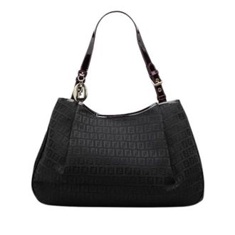 Fendi Pre-owned Vintage Schoudertas - Dames - Pre-owned - Zwart - Maat: ONE Size Leer