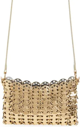 Paco Rabanne 1969 Reversible Nano Flip Bag in Gold/silver at Nordstrom