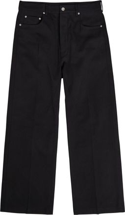 Rick Owens Geth Wide-leg Twill Jeans - Black - 36 (W36 / XL)