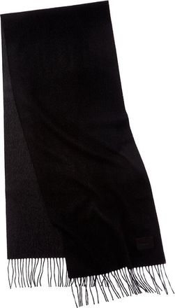 Vince Double-Face Solid Long Leather-Trim Wool & Cashmere-Blend Scarf