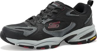 Skechers Vigor 3.0 Taestro Mens Shoes Black/Red : 11.5 EE - Wide, Leather/Synthetic