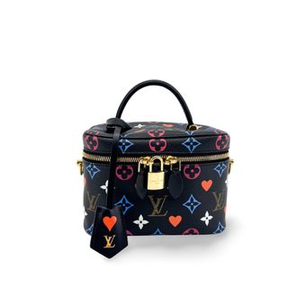 Louis Vuitton Vanity Limited Edition Game On Multicolor Monogram Black Canvas Handbag (Pre-Owned)