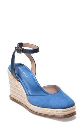 Cole Haan Kyra Cloudfeel Wedge Sandal in Dutch Blue Suede/Navy Blazer at Nordstrom Rack, Size 9