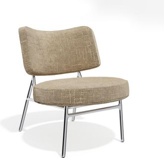 Sia Home Sill&oacute;n de sal&oacute;n terciopelo tramado topo