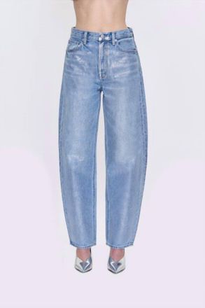 Pistola Denim Wes High Rise Barrel Jean In Spellbound