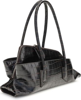 The Attico Womens Small La Passeggiata Shoulder Bag 207 Calf Leather Bos Taurus