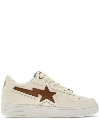 A Bathing Ape Sta Icon 1 star-lightning sneakers - men - Calf Leather/Virgin Rubber/Fabric - 8.5 - Neutrals