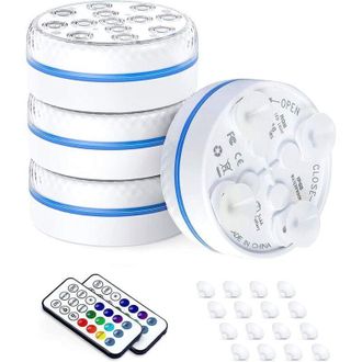 OEM Luz Led Sumergible E Impermeable Para Piscinas - Iluminaci&oacute;n Multicolor Con Mando A Distancia, 12 V, Ip68