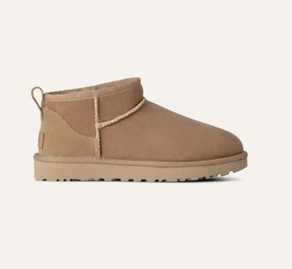 UGG Womens Classic Ultra Mini Booties In Sand
