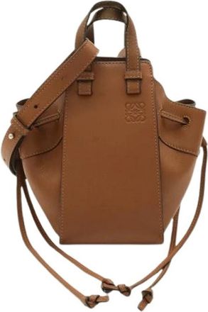 Loewe Pre-owned Hammock Handbag - Dames - Vintage Tas - Bruin - ONE Size - Leer - Vintage