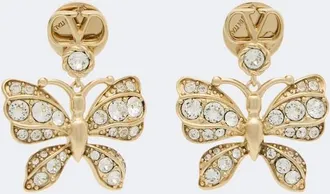 Valentino Garavani Flutterby VLogo Swarovski-embellished earrings