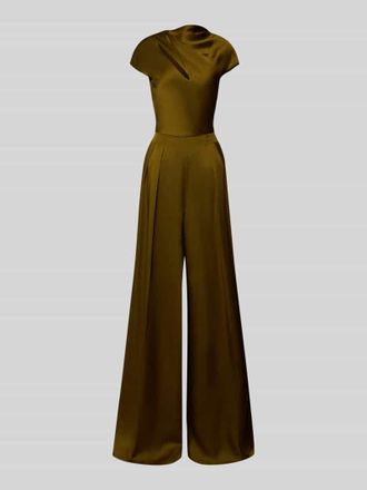 Max Mara Regular Fit Jumpsuit mit G&uuml;rtel in Khaki, Gr&ouml;&szlig;e 34