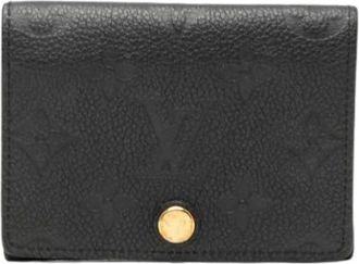 Louis Vuitton Pre-owned Wallets, female, Black, Size: ONE SIZE Pre-owned Leather Wallet