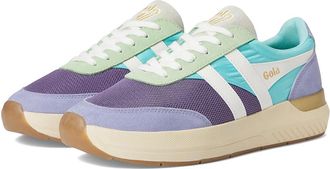 Gola Raven Womens Shoes Plum/Sea Mist/Lavender : 7.5 B - Medium, Leather/Rubber/Suede