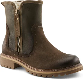 Spring Step Jovany Faux Fur Lined Boot in Olive Green at Nordstrom, Size 10.5-11Us