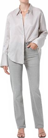 Citizens Of Humanity Zurie Straight Jean In Quartz Grey