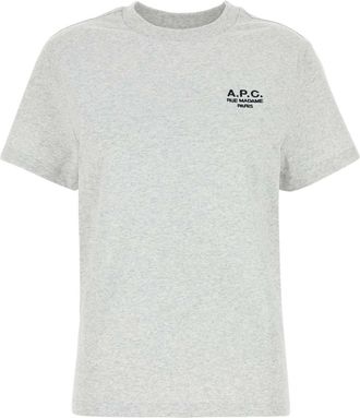 A.P.C. Light Grey Cotton T Shirt