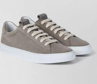 Brunello Cucinelli suede low-top sneakers