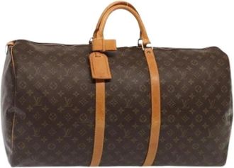Louis Vuitton Vintage, unisex, Bruin, ONE Size, Pre-owned Vintage Canvas Weekendtas