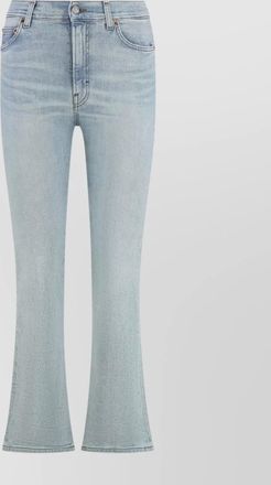 Haikure flared leg five-pocket jeans