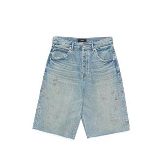 Purple P070 Frayed Shorts