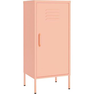 vidaXL Storage Cabinet Pink 42.5x35x101.5 cm Steel vidaXL
