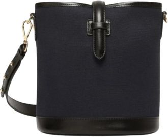 Max Mara Wkavasaio Bucket Bag - Dames - Schoudertassen - Blauw - ONE Size - Katoen - Tassen