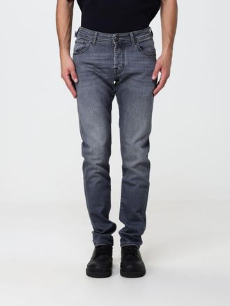 Jacob Cohen Jeans slim fit in denim di cotone a vita media con cinque tasche