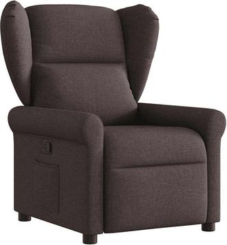 vidaXL Sill&oacute;n Reclinable De Tela Marr&oacute;n Oscuro Vidaxl