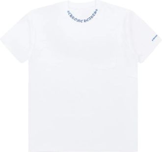 Chrome Hearts T-shirt con logo e tasca - Bianco