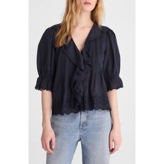 Madewell The Blaire Top in Classic Navy at Nordstrom, Size Xx-Large