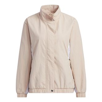 adidas (WMNS) adidas Must Have Word Jacket Asia Sizing Beige HY2878