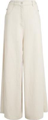 Brunello Cucinelli Wide sailor trousers in Ecru at Nordstrom, Size 44 It