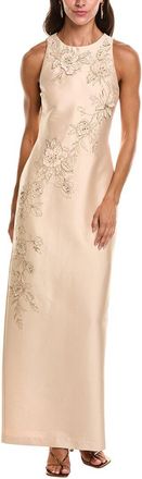 Badgley Mischka Beaded Applique Gown