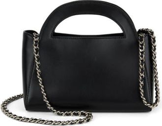 WE-AR4 The Moonlight Leather Top Handle Bag in Black at Nordstrom
