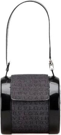 Bulgari Pre-owned Handbags, female, Black, Size: ONE SIZE Pre-owned Denim Handbag