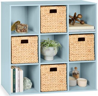 Best Choice Products 9-Cube Storage Organizer, 11in Shelf Opening, Bookcase w/ 3 Removable Back Panels