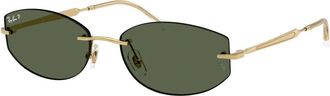 Ray-Ban Arista Zonnebril - unisex - Accessoires - Geel - Maat: 55 MM