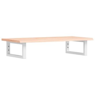 Berkfield Home Basin Shelf Wall Mounted Steel & Solid Wood Oak in Brown