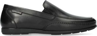 Mephisto Zwarte leren instapschoen voor heren - Heren - Loafers - Zwart - 47 EU - Leer - Schoenen