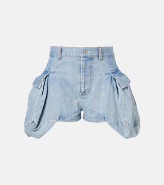sacai Cargo denim shorts