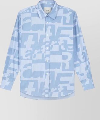 Arte graphic print long sleeves casual shirt