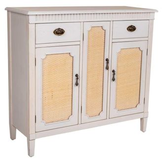 Wanderlust Deco Aparador de madera blanco 95x36x88