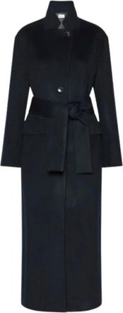 Marella Cappotto con cintura - - Coats - Donna - Blu - S