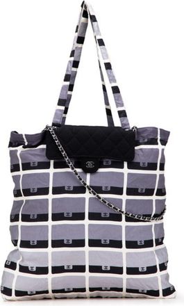 Chanel Matelasse Cotton Eco-Bag Shoulder Bag Tote Bag (Pre-Owned)