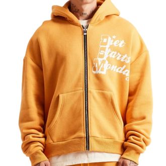Diet Starts Monday Star Full Zip Sweatshirt In Yellow
