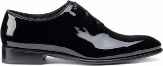 Santoni Klassieke Leren Oxford Schoenen - Heren - Nette schoenen - Zwart - 43 EU - Schoenen