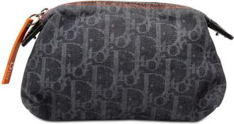 Dior Pre-owned Dior Diorissimo Trotter Denim Flight Cosmetic Pouch Ladies D7B8M5A3WO3W5CA4