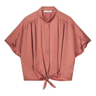 Summum Dames, Blouses & Shirts, Roze, Maat: 2XL Satijn