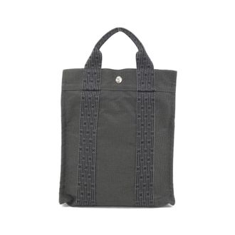 Herm&egrave;s Black Canvas Backpack (Pre-Owned)